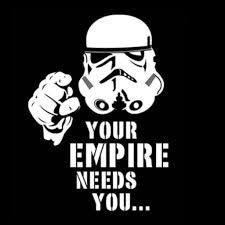 Empire Needs You -BLACK - Short Sleeved T-Shirt