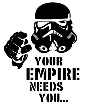 Empire Needs You - White - Short Sleeved T-Shirt